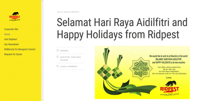 Ridpest Blog
